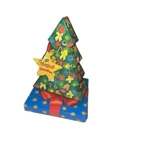 A Magical Christmas Music Box W/ Christmas Books Plays Dashing Through The Snow"